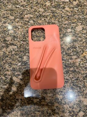 RHODE Coral/Peach Silicone iPhone Case